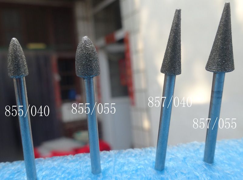 牙科技工車石砂石磨頭齒科材料子彈頭白色綠色砂輪磨頭