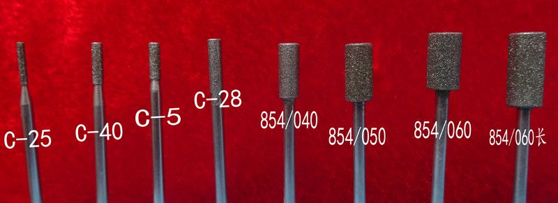 牙科技工車石砂石磨頭齒科材料子彈頭白色綠色砂輪磨頭
