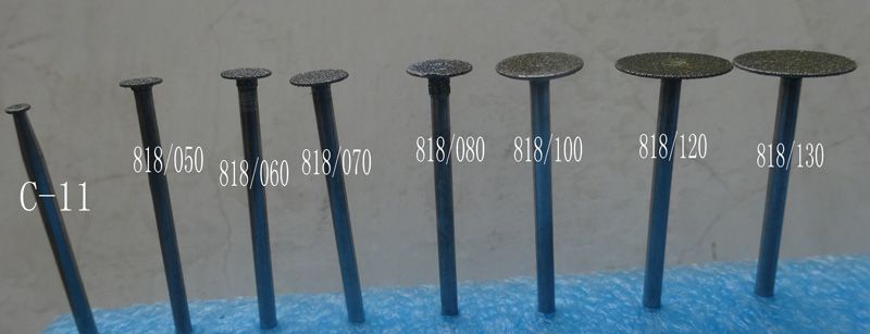 牙科技工車石砂石磨頭齒科材料子彈頭白色綠色砂輪磨頭