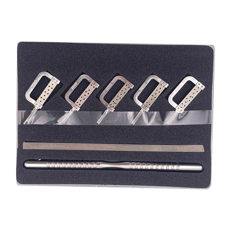 牙科正畸鄰面去釉片切 機(jī)用 手用套裝間隙鋸開縫牙齒打磨砂條拋光